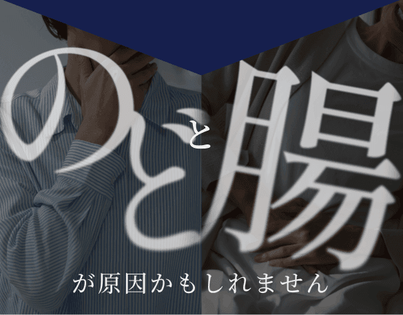 のどと腸が原因かもしれません
